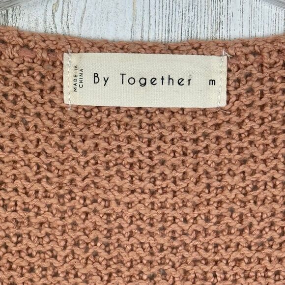 By Together salmon colored oversized sweater. Size medium - Picture 3 of 4